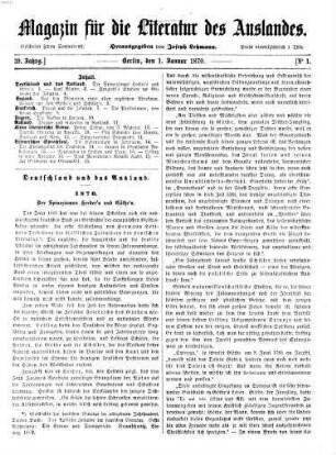 Magazin für die Literatur des Auslandes. 77/78. 1870