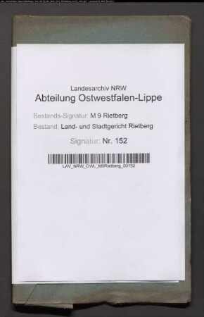 Teilungsrezess über die Auseinandersetzung der Oester- und Westerschwiensterths Gründe zu Sende