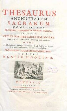 In: Thesaurus Antiquitatum Sacrarum ; Band 25