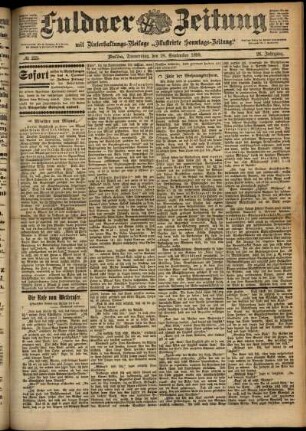 Ausgabe vom Donnerstag, den 28. September 1899.