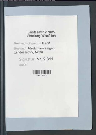 Forstregister über die Einnahmen und Ausgaben der Ämter Hilchenbach, Freudenberg sowie Ferndorf und Krombach