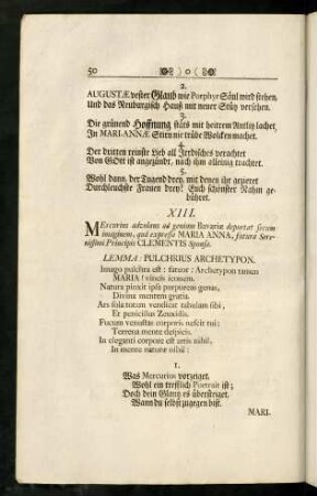 50-54, XIII - XVI