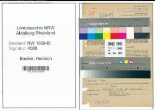 Entnazifizierung Heinrich Bocker , geb. 12.07.1895 (Lehrer)