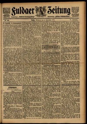 Ausgabe vom Mittwoch, den 02. September 1903.
