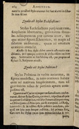 264-276, Qualis est Stylus Ecclesiasticus? - Quibus subsidiis comparatur Styli perfectio?