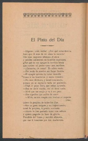 El plato del día