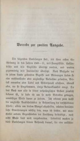 Vorrede zur zweiten Ausgabe