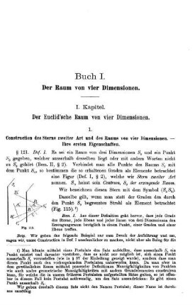 Buch I. Der Raum von vier Dimensionen.