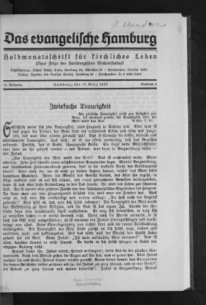 Zwiefache Traurigkeit