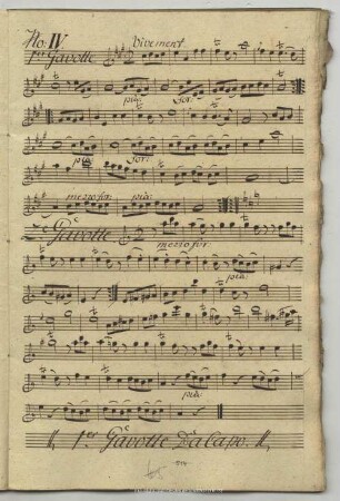 4. Anonymus, Gavottes, A-Dur