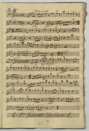 4. Anonymus, Gavottes, A-Dur