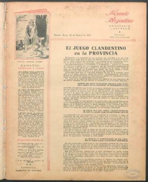 El juego clandestino en la provincia