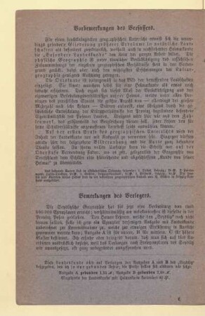 Vorbemerkungen des Verlegers