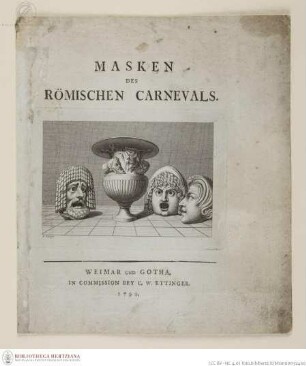 Titelvignette: Drei Masken und eine Amphore