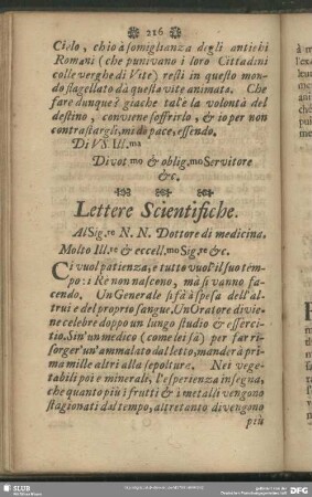 Lettere Scientifiche