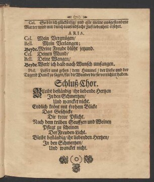 Schluß-Chor