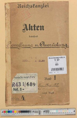 Bekleidung, Bewaffnung und Ausrüstung: Bd. 1