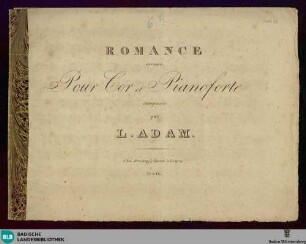 Romance arrangée pour cor et pianoforte