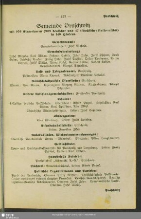 Gemeinde Proschwitz