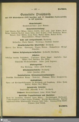 Gemeinde Proschwitz