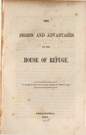 The Design and advantages of the house of refuge
