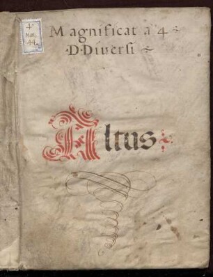 Magnificat. Altus : 16. Jh.