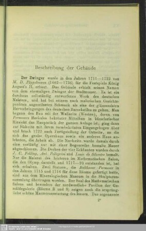 Beschreibung der Gebäude