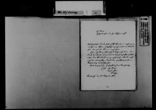 Schreiben von Franz Ludwig von Stößer, Karslruhe, an August Lamey: Zukünftige Abgeordnetentätigkeit Lameys im badischen Landtag.