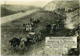 Deutsche Soldaten warten auf den Angriffsbefehl