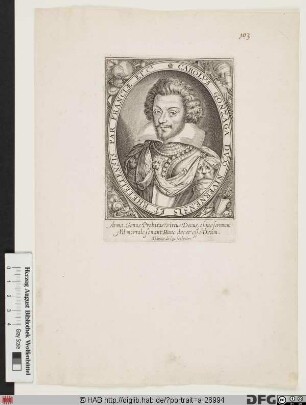 Bildnis Carlo I. (Gonzaga), 1595 duc de Nevers et Rethel, 1628-37 Herzog von Mantua und Montferrat