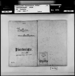 Talheim (Lkr. Heilbronn): Pfarrberichte
