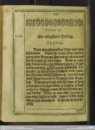 Die achtzehende Predigt