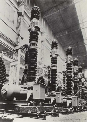 BBC-Schalter 150 KV, mit Stemag-Isolatoren