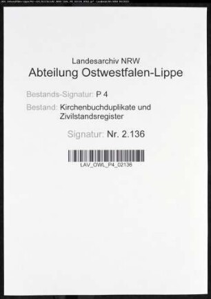 Kirchenbuchduplikat der evangelische-reformierten Gemeinde Wiblingwerde, Kreis Altena (GHT 1864-1874). (Gemeinde: Evangelisch-Reformierte Gemeinde)