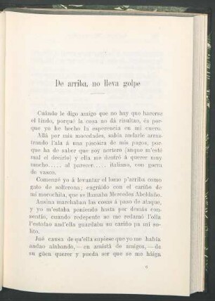 De arriba, no lleva golpe