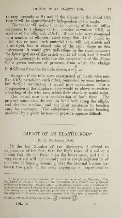 Impact of an elastic rod.