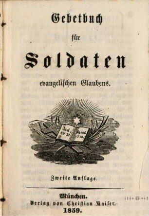 Gebetbuch für Soldaten evangelischen Glaubens