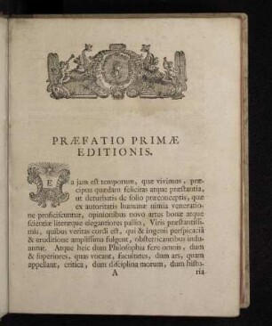 Præfatio Primæ Editionis.