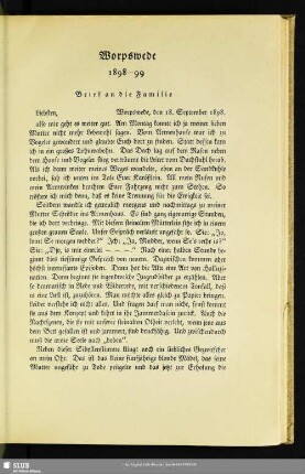 Worpswede 1898-99