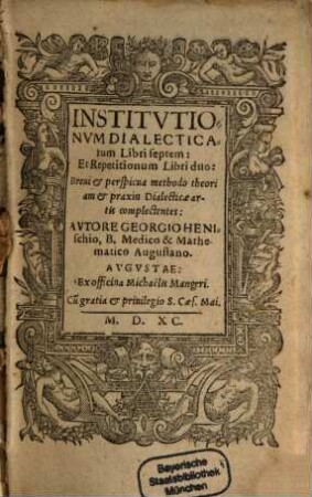 Institutiones dialecticae : Libri 7
