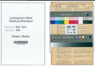 Entnazifizierung Martha Giesen, geb. 03.05.1898 ()