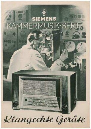 Siemens Kammermusik-Serie. Klangechte Geräte (Prospekt)