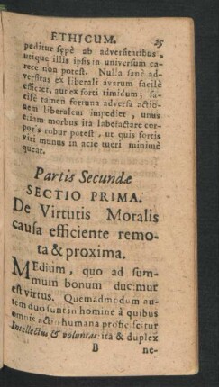 Partis Secundae.