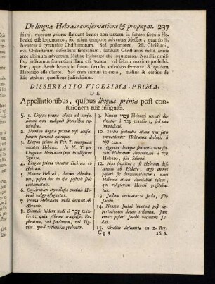 237-251, Dissertatio Vigesima Prima