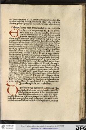 Ecce sacerdos magnus... Eccle xliiii. Ante initium illius lectionis habetur sic Enoch placuit deo...