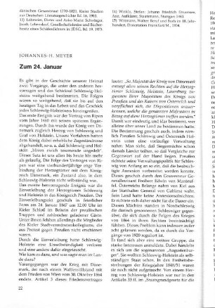 Zum 24. Januar