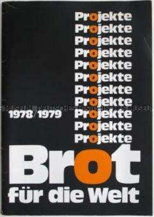 Informationsschrift zu den Projekten der Aktion "Brot für die Welt" 1978/1979 - Sachkonvolut