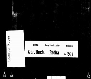 Gerichtshandelsbuch von Rötha und Podschütz, Bd. 06