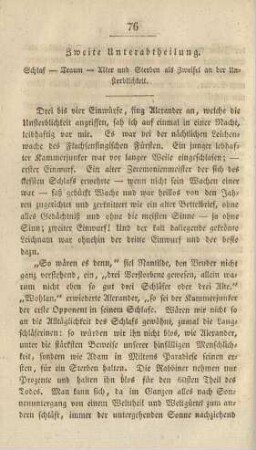 Zweite Unterabtheilung