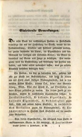 Anleitung zur Bereitung aller Farben : mit Angabe ihrer Eigenschaften und ihres Gebrauchs